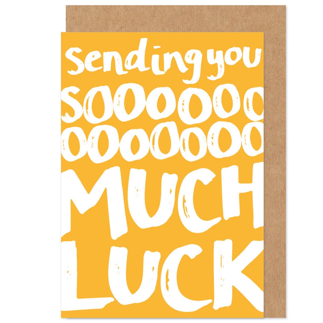 Much Luck Good Luck Card - Soooo Much Luck, Funny Good Luck, Exams, New Job, New ...