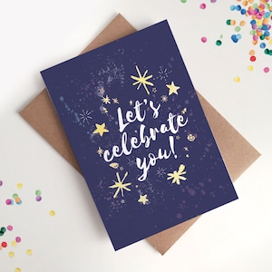 Biglietto di congratulazioni per una superstar - Festeggiamo, Nuovo lavoro, Buone notizie, Positività, Motivazione, Ben fatto, Laurea, Orgoglioso di te