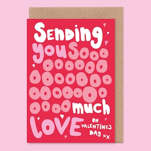 Tarjeta de San Valentín "So Much Love": Te amo, lindo, gran amor, todo mi amor, esposo, esposa, novio, novia, mejor amigo