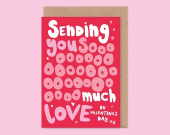 So Much Love Valentine's Card - I Love You, Cute, Big Love, All My Love, Husband, Wife, Boyfriend, Girlfriend, BFF