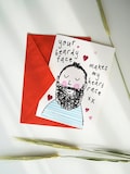 Beard Face Valentine's Card - Anniversary Cute Funny Beardy Handsome Husband Boyfriend Love You