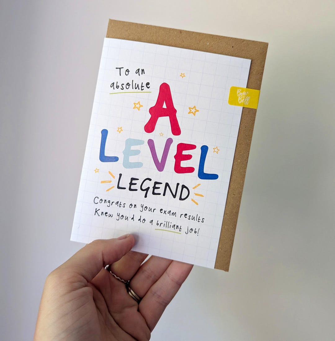 A Level Exam Congratulations Card - Legend, Well Done, Exam Results ...