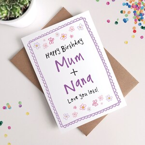 Cartão de aniversário personalizado para parentes femininos - Melhor mãe, irmã, babá, avó, tia