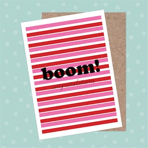 Carte de félicitations - BOUM, vous l'avez fait, nouvel emploi, bonne nouvelle, positivité, motivation, bravo, remise des diplômes, bravo