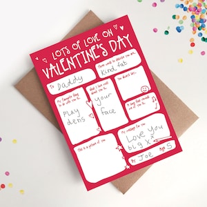 Valentinstagskarte, Füllen Sie die Lücken aus - Bester Freund BFF Grandad Nanny Großelternandenken Lustig Nachdenklich DIY