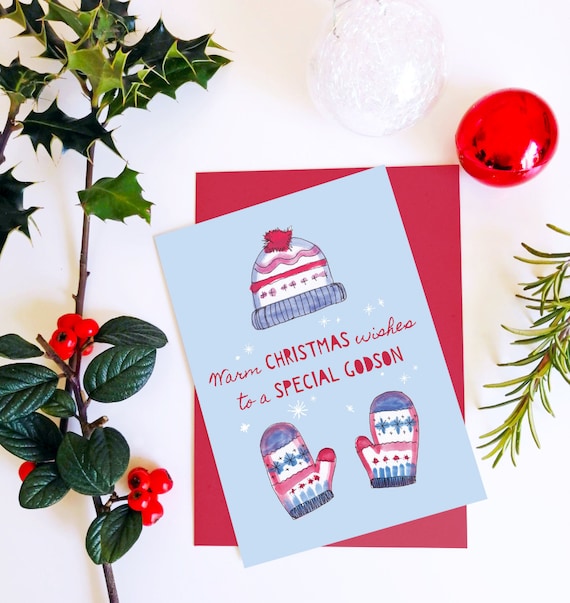 Godson christmas card Clearance