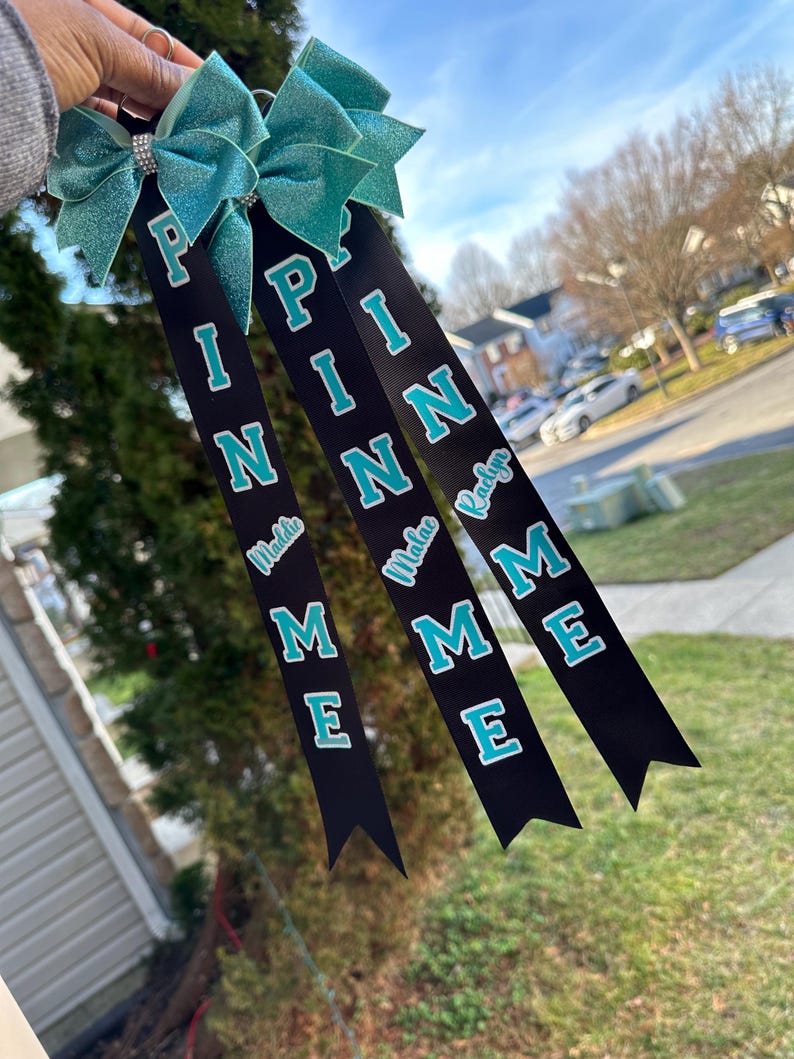 Pin Me Ribbon, Pin Me Cheer, Pin Me Cheer Ribbon, Cheer, Cheerleader ...