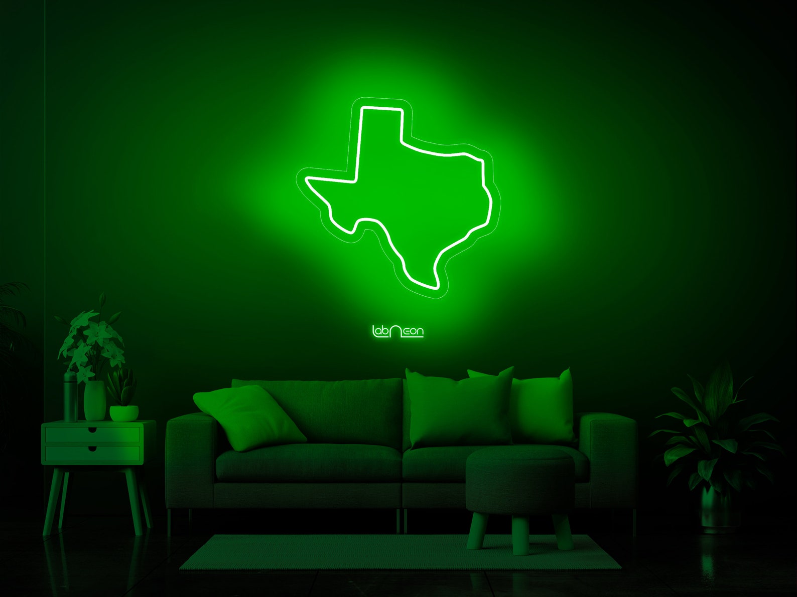 Texas LED Neon Sign State of Texas Neon Sign - Etsy