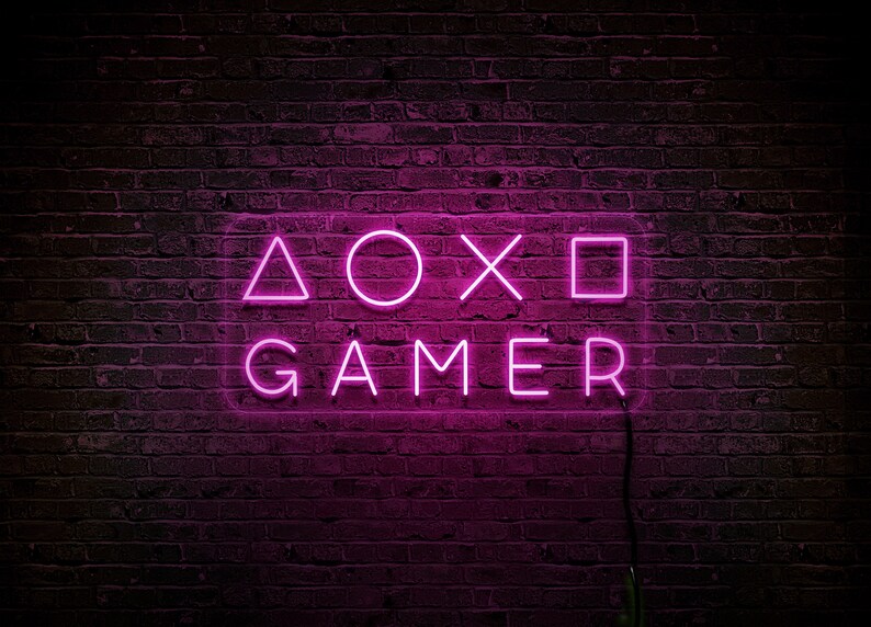 Neon Signs for Gamers Bar LED Neon Sign Custom Neon Sign Etsy