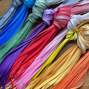 Ombré shoelaces with color gradient - 120 cm long 0.7 cm wide - various colors - flat laces sneakers high top children comic party upcycling