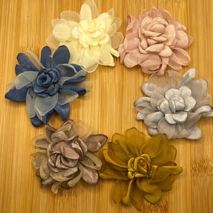Fiori di stoffa a punta da cucire - 6 colori tra cui scegliere - circa 6 cm - Patch floreale Applicazione DIY Upcycling Sewing Garden Flowers #10
