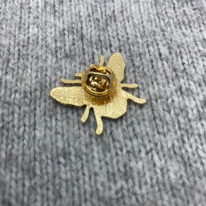 Bienen Pin Anstecker Hummel Brosche 2,3 x 2,9 cm Emaille Anstecker gold Honig Insekt Sommer Frühling Insekt Bild 2