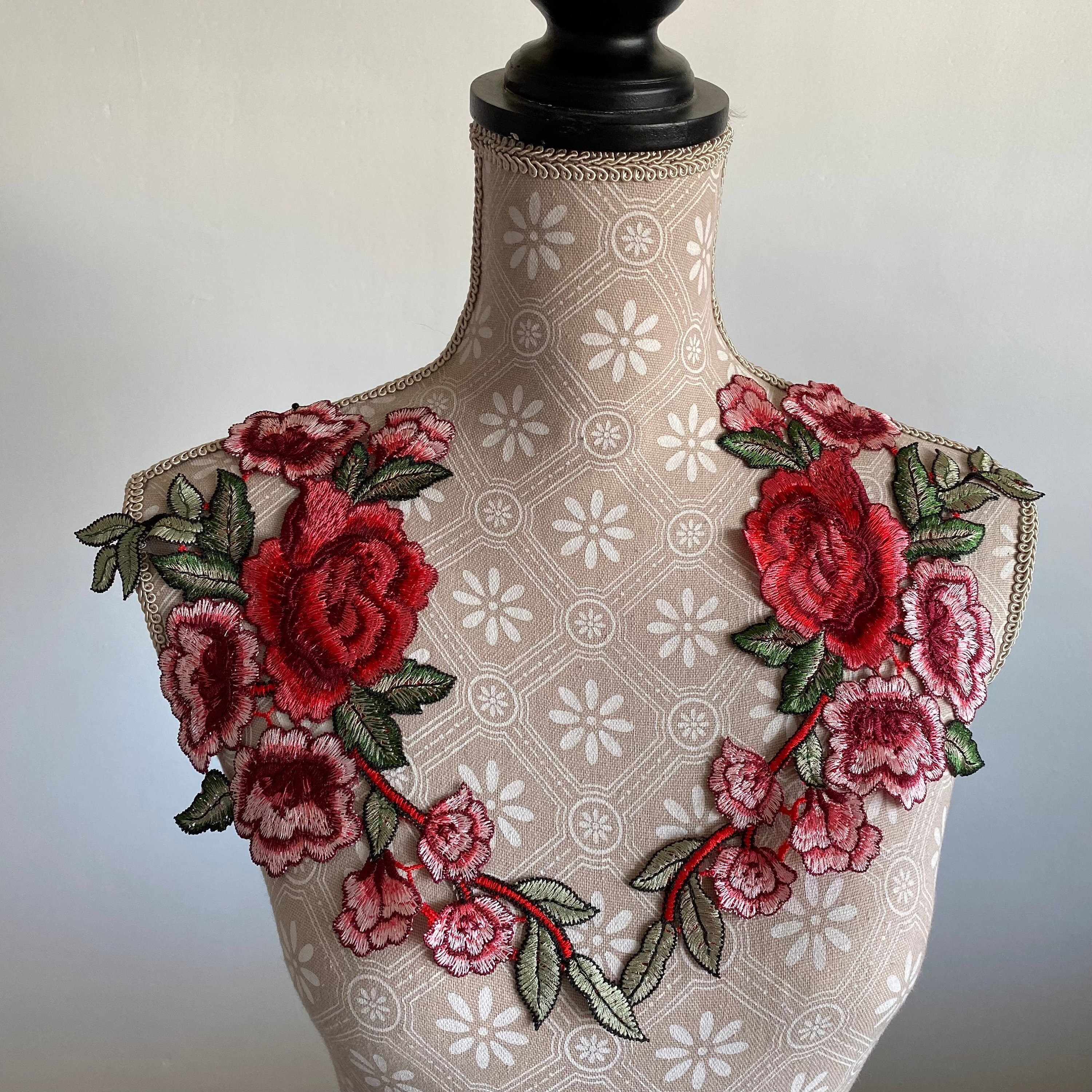 YYCRAFT Venise Rose Spitzenborte – 4,5 M Gelbe Spitze Zum Nähen & Dekorieren