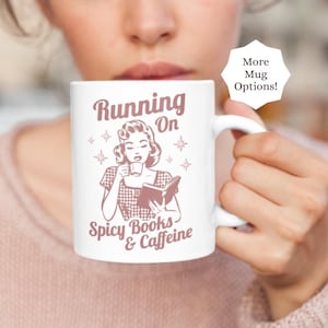 Retro Smut Reader Coffee Mugs: Spicy Romantasy Bookish Gifts