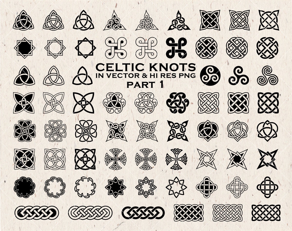 Silkscreen Stencil 4 Celtic Knots Irish Patterns Multi Image for Polymer Clay and Mixed Media 