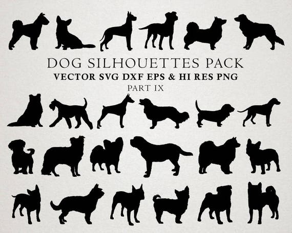 Download Dog Svg Dog Silhouette Svg Cut Files Dog Clipart Dog Etsy