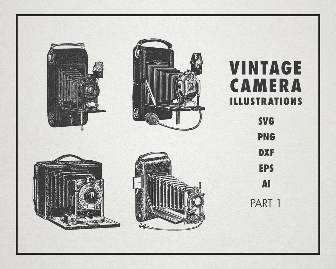 Vintage Camera Illustrations – Antique Photography Art (digital Download) -  Etsy, image size:1080x864