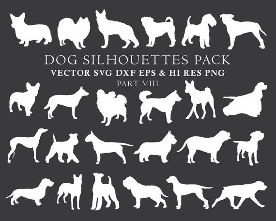 Download Free Dog Silhouette Clipart Dog Breed Silhouette Dog Clip Art Etsy SVG Cut Files