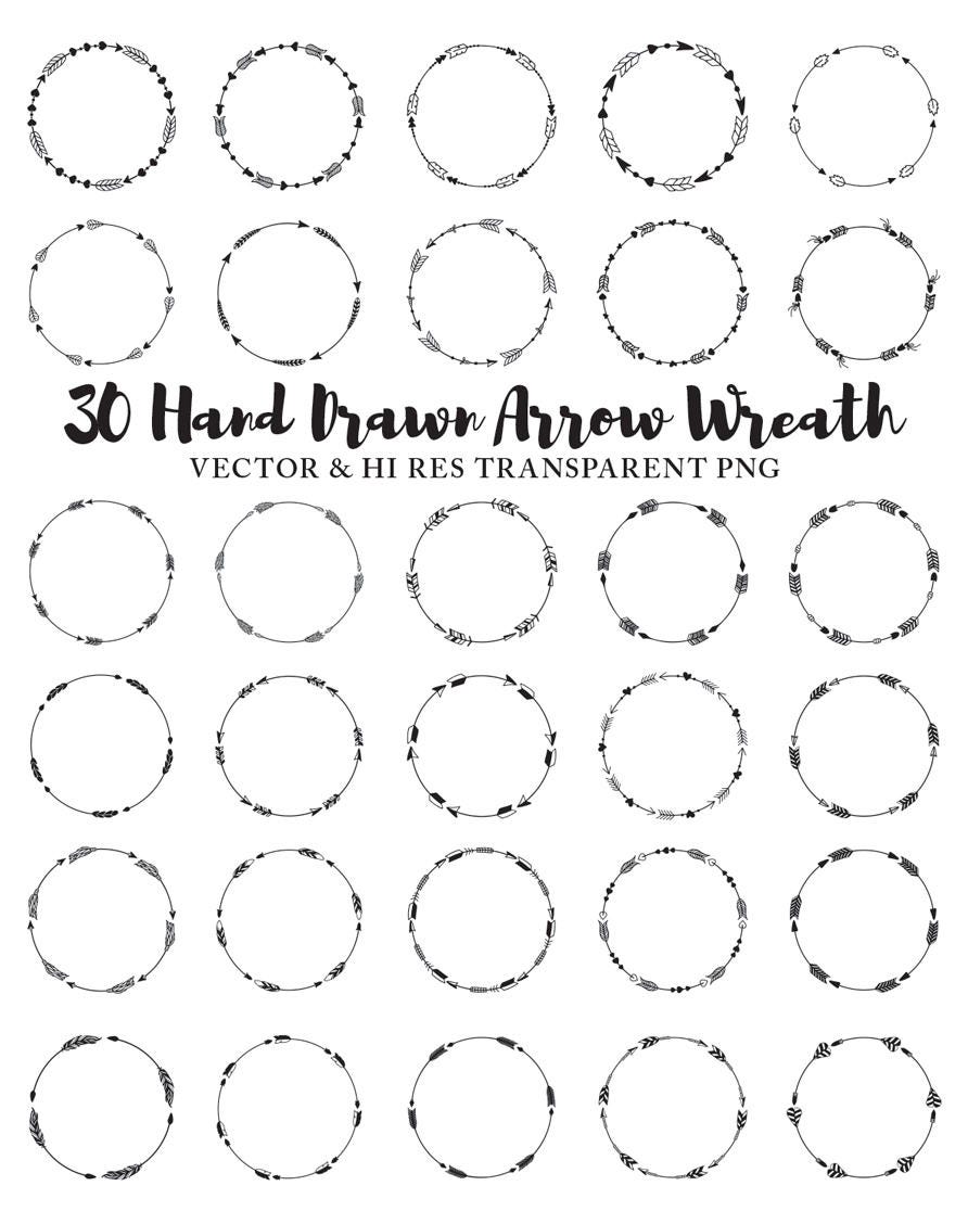 Download Arrow SVG Cut Files Arrow Wreath SVG Cut Files Wreath SVG ...