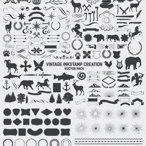 Rustic Wedding Clipart, Rustic Wedding Design Elements, Frame, Banner Ornament Clipart Clip Art PNG & Vector EPS AI Digital Instant Download