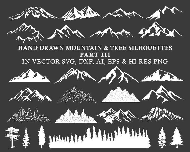 Free Free 156 Mountain Range With Trees Svg SVG PNG EPS DXF File