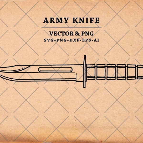 Knife SVG, Military Knife SVG PNG, Military Army Knife Cut Files for Cricut, Military Army Knife Cut Files for Silhouette Svg, Dxf, Png, Eps