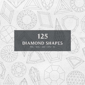 Kształt diamentu SVG - pliki SVG z zarysem kamienia szlachetnego dla Cricut, Cameo, Silhouette, pliki wycinane laserowo Png Vector Dxf Eps Svg Bundle Natychmiastowe pobieranie