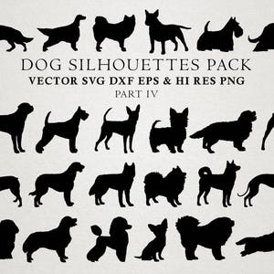 Dog SVG, Dog Silhouette SVG Cut Files, Dog Clipart, Dog Silhouette Cut Files svg dxf eps png - Silhouette Cricut Transfer & Cutting Machine
