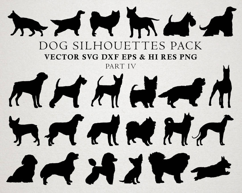 Download Dog Svg Dog Silhouette Svg Cut Files Dog Clipart Dog Etsy