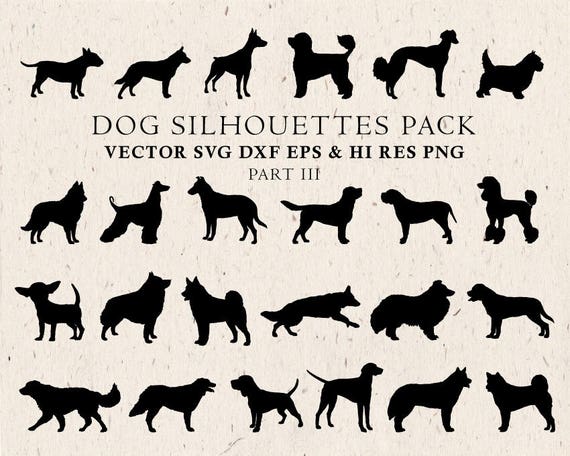 Download Dog Svg Dog Silhouette Svg Cut Files Dog Clipart Dog Etsy