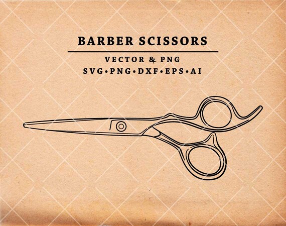 Barber scissors vector discount