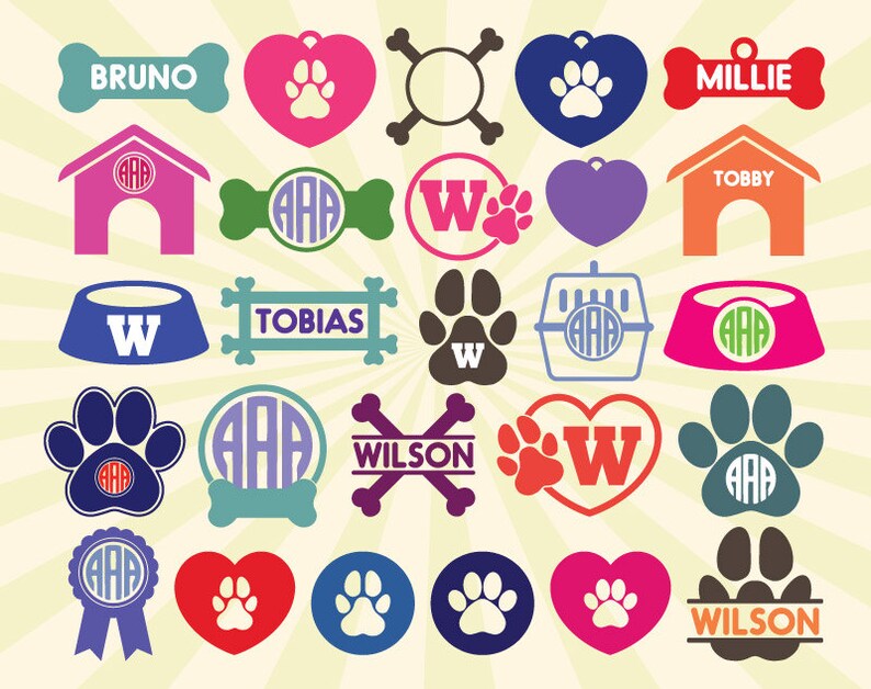 Download Monogram Frame Svg Cutting Machines Transfer Pet Dog Monogram Frame Svg Cut Files Silhouette Cameo Cricut Vector Svg Dxf Eps Png Clip Art Art Collectibles Puhlsphotography Com