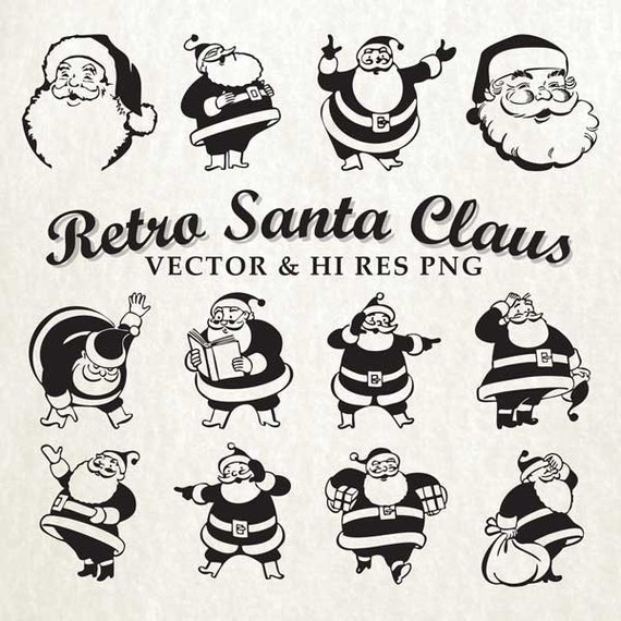 Christmas Santa SVG Cutting Files