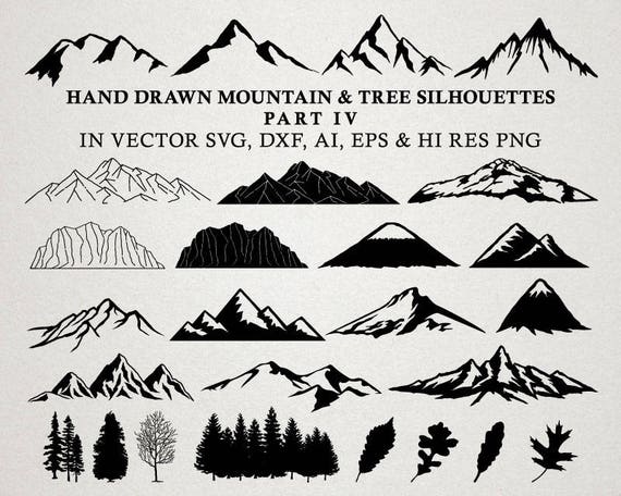 Free Free Mountain Tree Svg 609 SVG PNG EPS DXF File