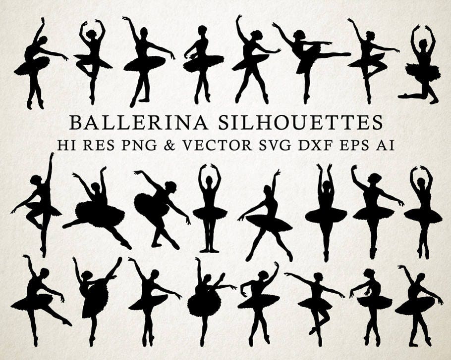 Download Ballerina SVG Ballet SVG Ballerina Silhouette Ballet | Etsy