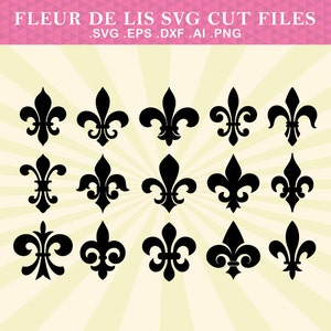 Fleur De Lis SVG Cut Files Fleur De Lys Cut Files SVG - Etsy