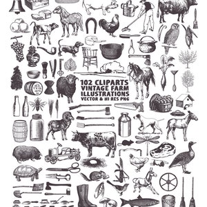 Clipart de fazenda, clipart de mercado de fazendeiros, clipart de cozinha, clipart de comida, clipart de cozinha clipart PNG vetor EPS, download de elementos de design AI