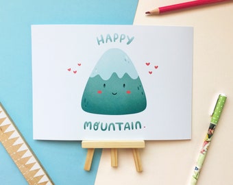 Cute Mountain Print - Playroom Wall Art - Adventure Print - Kid Room Decor - Art for Kids Room - Playroom Prints - Children's Room Decor