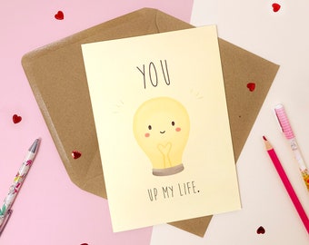 Happy Valentine's Day Card - Cute Engagement Card - Love Card for Wife - Cute Anniversary Cards - Valentine's Day Card for Kids