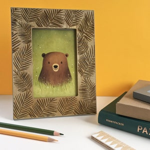 Cute Bear Print Nursery Decorations Bear Cub Gift Wildlife Animal Print Woodland Nursery Decor Bear Nursery Print image 2