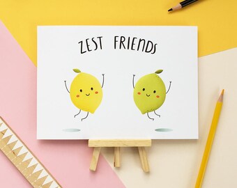 Friendship Gift - Kitchen Fruit Decor - Citrus Fruit Print - Cute Kitchen Decor - Best Friend Gift - Food Pun Print - Funny Birthday Gift