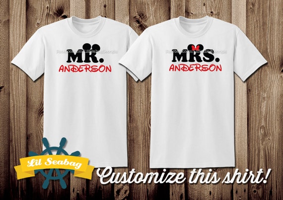 just married disney shirts