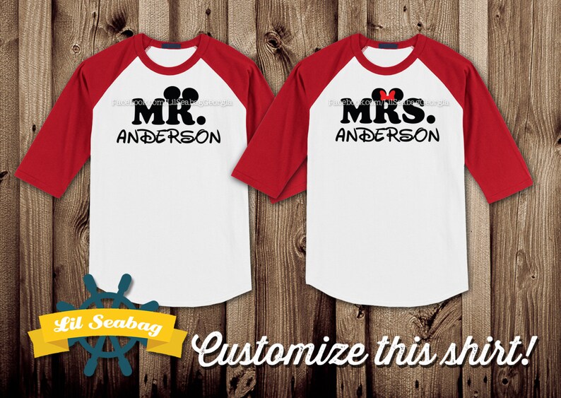 mr mrs disney shirts