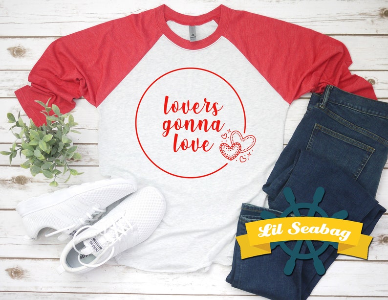 Lovers Gonna Love Raglan Shirt Valentines Day Haters gonna Etsy