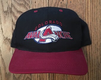 Vintage 90s Colorado Avalanche NHL Snapback Hat Baseball Cap