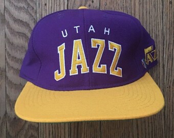 vintage utah jazz hat