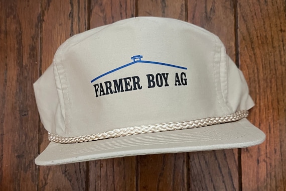 Vintage 80s 90s Farmer Boy AG Strapback Hat Baseb… - image 1