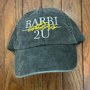 Vintage 90s Minimal Unstructured Barbi Caters 2 U Strapback Hat Baseball Cap