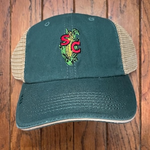 Vintage Deadstock Seed Consultants Corn Farm Farming Mesh Strapback Hat Baseball Cap