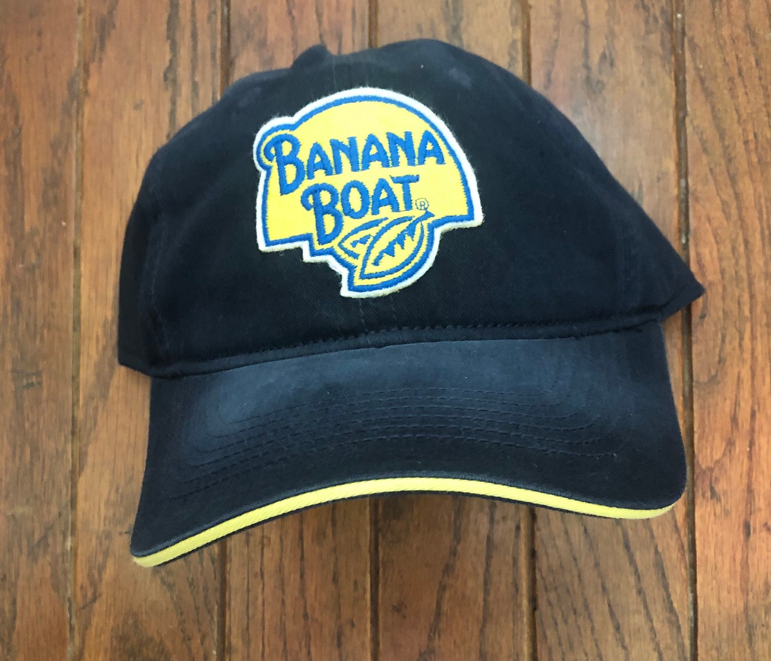 Vintage 90s Banana Boat Sun Protection Strapback Hat Baseball Etsy